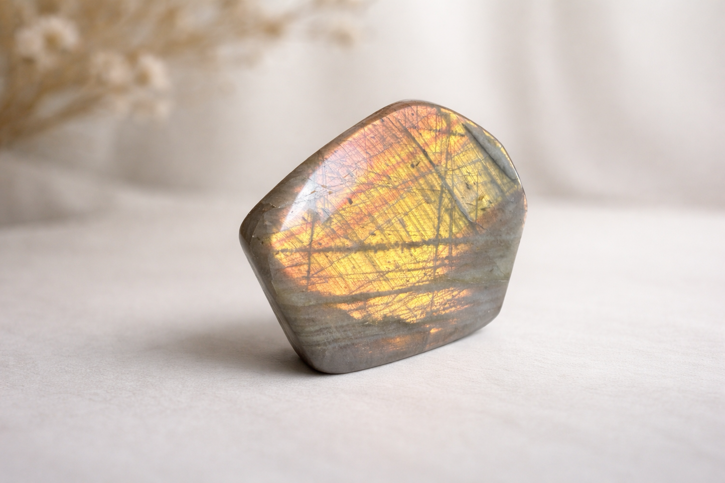 Paarse Labradoriet – 525 gram | 8 × 10 cm