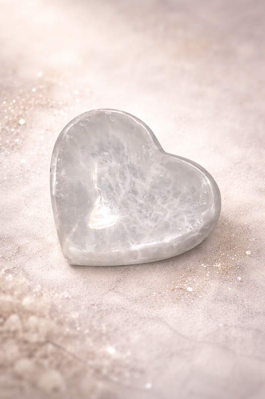 Seleniet schaal hartvormig.