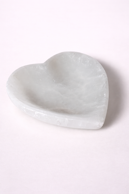 Seleniet schaal hartvormig.